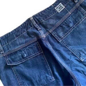 VTG Y2K Diesel Flap Pocket Carpenter-style Double Knee Loose Jeans Size 29